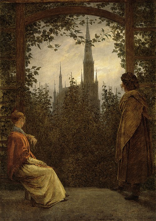 Tonnelle à Greifzwald, 1818, Caspar David Friedrich