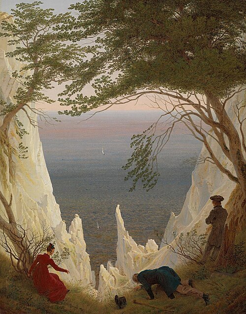 Falaises de craie sur l'île de Rügen, 1818, Caspar David Friedrich