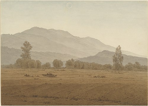 Nouvelle Lune au-dessus des Monts des Géants, 1810, Caspar David Friedrich