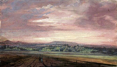 Monts des Géants au coucher du soleil, 1810, Caspar David Friedrich