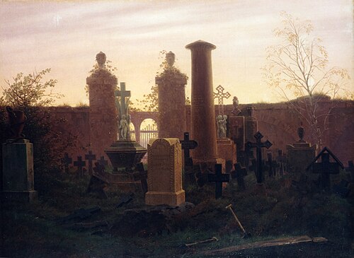 tombe de Kügelgen, 1821, Caspar David Friedrich