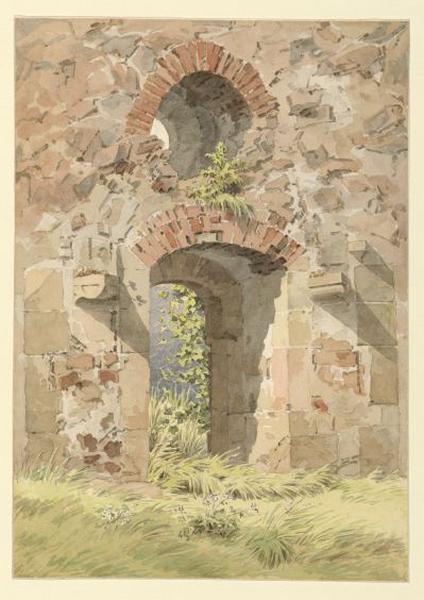 Ruine de la porte d'Heiligen Kreuz, Meissen, 1824, Caspar David Friedrich