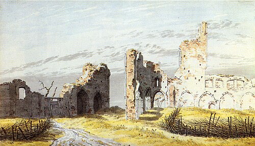 ruines de l'Abbaye d'Eldena, 1824, Caspar David Friedrich