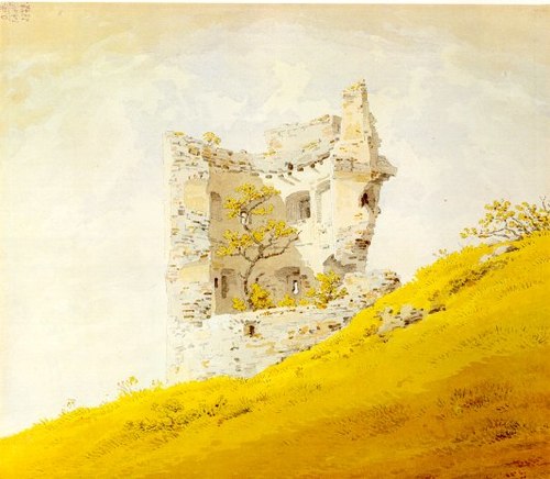 Les ruines du château de Teplitz, 1828, Caspar David Friedrich