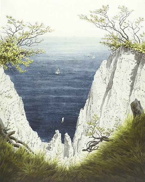 Falaises de craie sur l'île de Rügen, 1820, Caspar David Friedrich
