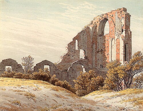 ruines de l'Abbaye d'Eldena, 1825, Caspar David Friedrich