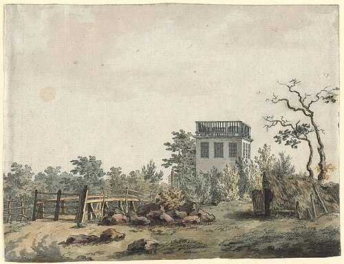 Paysage avec pavillon, 1797, Caspar David Friedrich