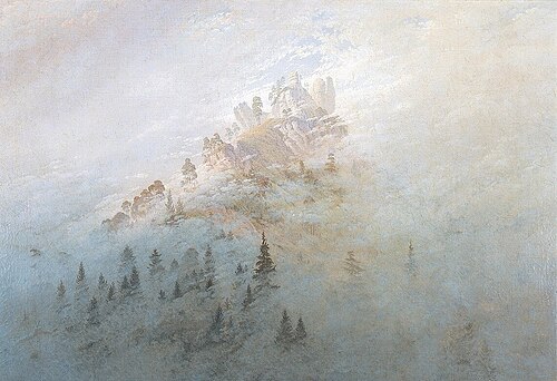 Brume matinale dans les montagnes, 1808, Caspar David Friedrich