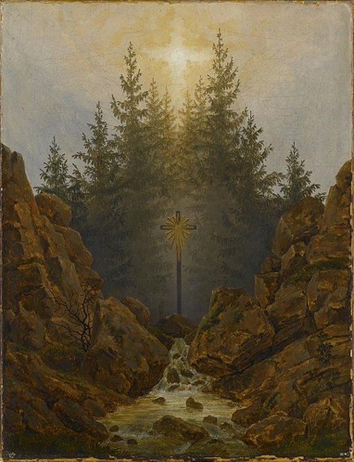 Croix dans la forêt, 1813, Caspar David Friedrich
