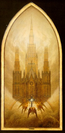 La Cathédrale, 1818, Caspar David Friedrich