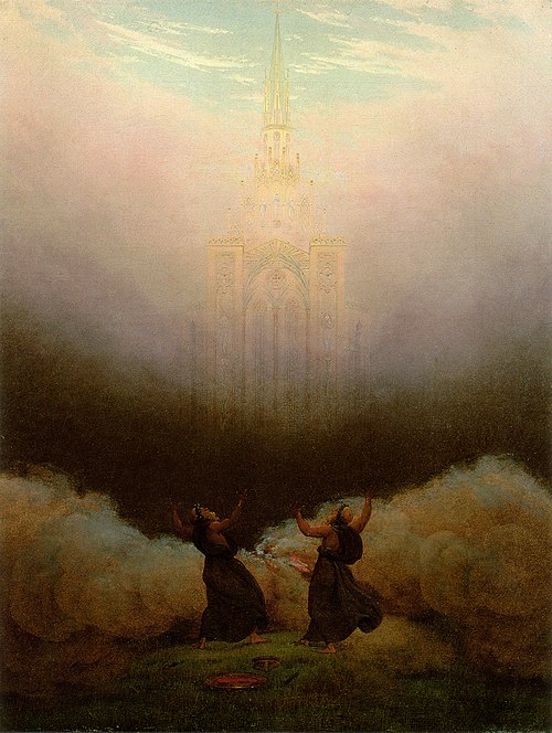 Vision de l'Église chrétienne, 1820, Caspar David Friedrich