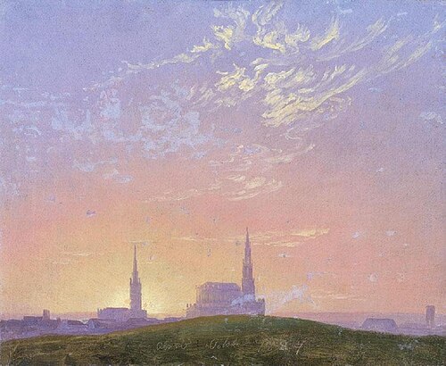 Soir, 1824, Caspar David Friedrich