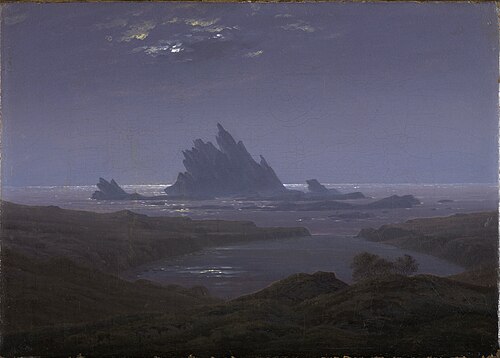 Récif rocheux au bord de la mer, 1824, Caspar David Friedrich