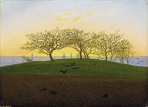 Hill and Ploughed Field near Dresden, 1825, Caspar David Friedrich