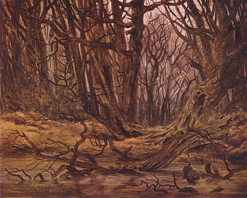 forêt en fin d'automne, 1835, Caspar David Friedrich