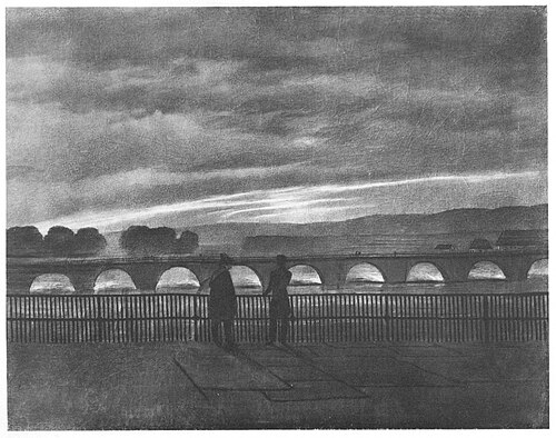 The Augustus Bridge in Dresden, 1820, Caspar David Friedrich
