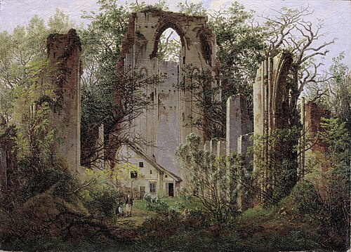 Monastery ruin Eldena, 1825, Caspar David Friedrich