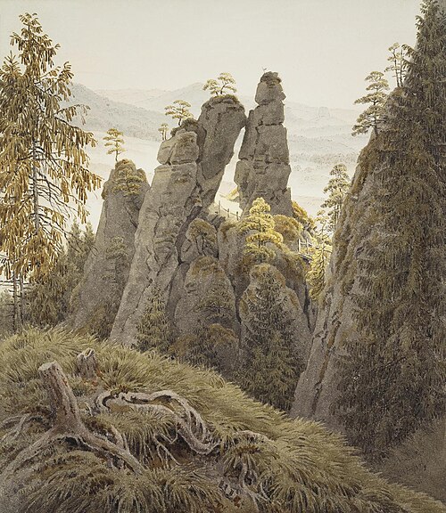 La roche porte en Neurathen, 1826, Caspar David Friedrich