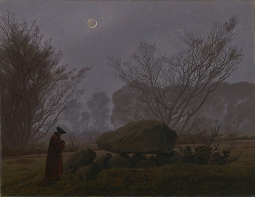 Promenade au crépuscule, 1837, Caspar David Friedrich
