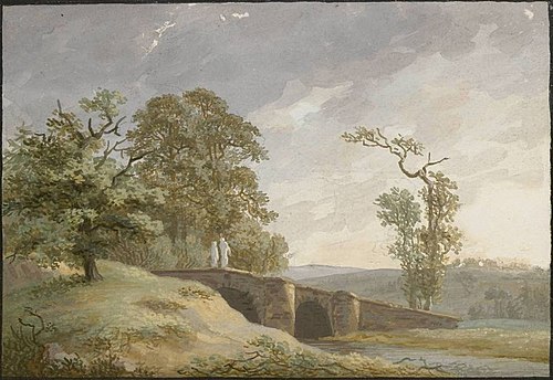 Paysage avec pont, 1800, Caspar David Friedrich