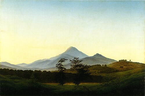 Paysage de Bohême, 1808, Caspar David Friedrich