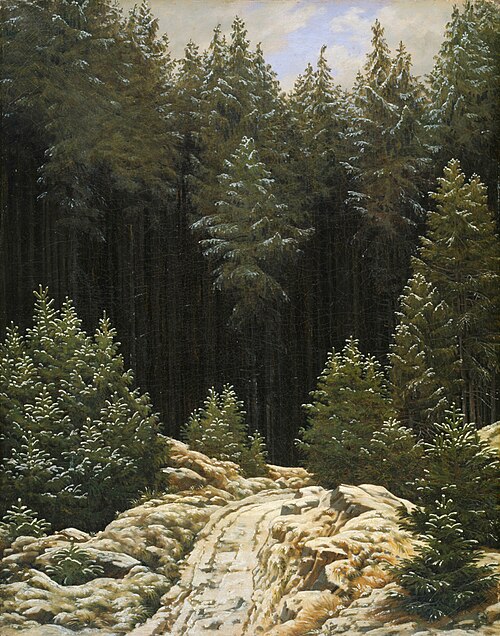 Early Snow, 1827, Caspar David Friedrich