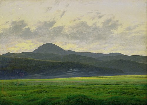 Mountain landscape in Bohemia, 1830, Caspar David Friedrich
