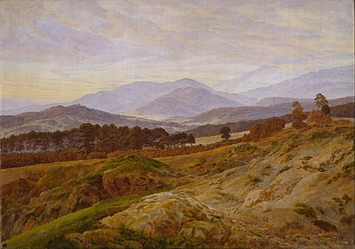 Paysage dans le massif des Géants, 1835, Caspar David Friedrich