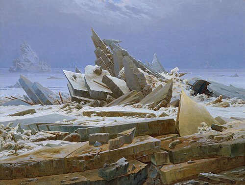The Sea of Ice, 1823, Caspar David Friedrich