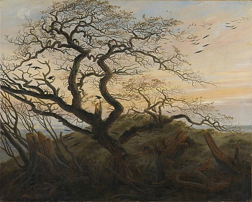 Tree of crows, 1822, Caspar David Friedrich