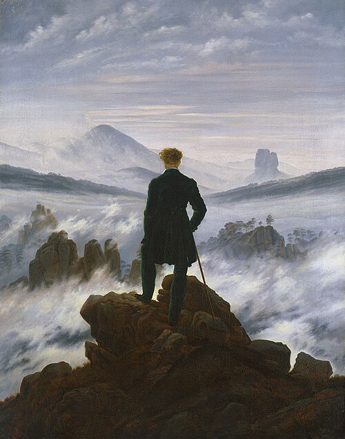 Wanderer above the Sea of Fog, 1818, Caspar David Friedrich