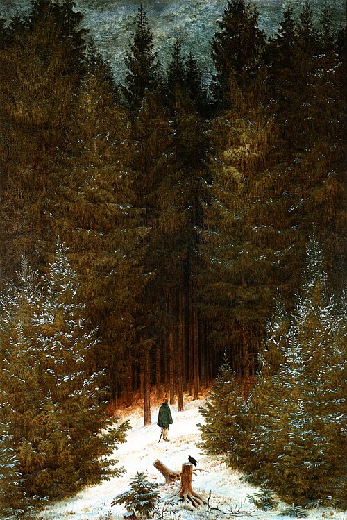 The Chasseur in the forest, 1813, Caspar David Friedrich
