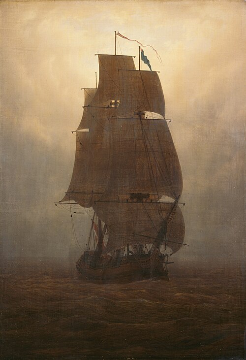 Voilier, 1815, Caspar David Friedrich