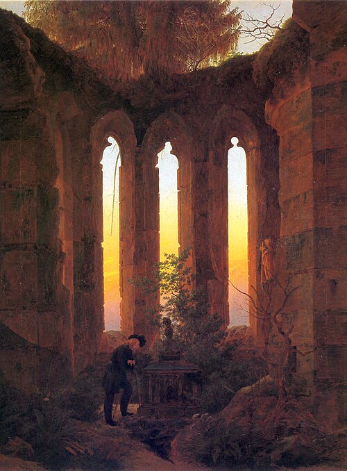 tombeau de Hutten, 1823, Caspar David Friedrich