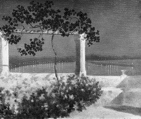 Terras bij avond, 1901, William Degouve de Nuncques