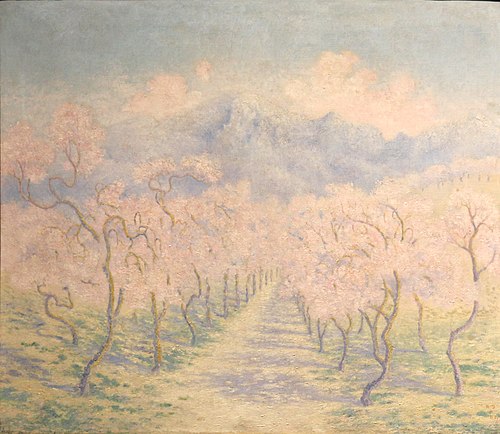 Les amandiers, Baléares, 1902, William Degouve de Nuncques