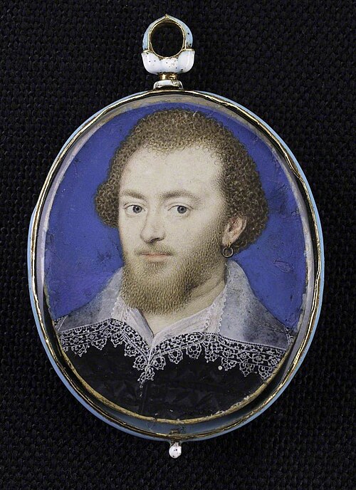 A Gentleman, Previously Known as Robert Devereux, 2nd Earl of Essex, , Isaac Oliver
