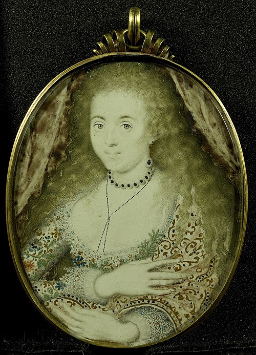 Arabella Stuart (~1615), 1595, Isaac Oliver