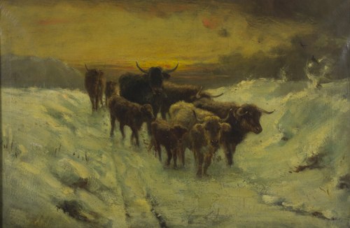 Winter in the Highlands, 1880, August Young
