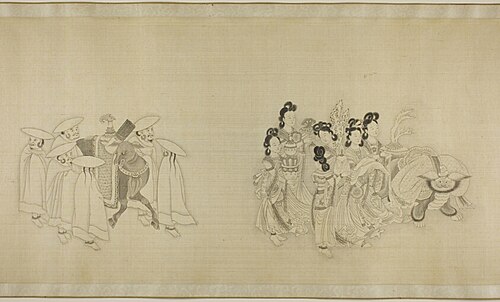 Barbarian Envoys Presenting Tribute, 1841, Su Liupeng