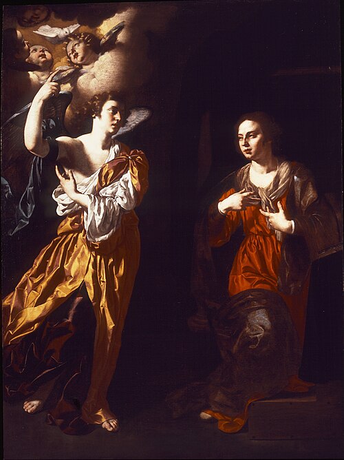 Annunciation, 1630, Paolo Domenico Finoglia