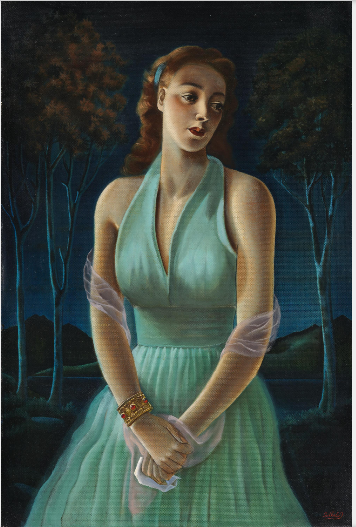 Portrait of Miss Ffrench Mullen, , Cecil Ffrench Salkeld