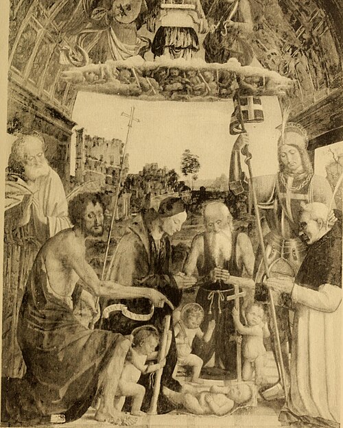 Virgin Adoring the Child with Saints, 1510, Macrino d'Alba