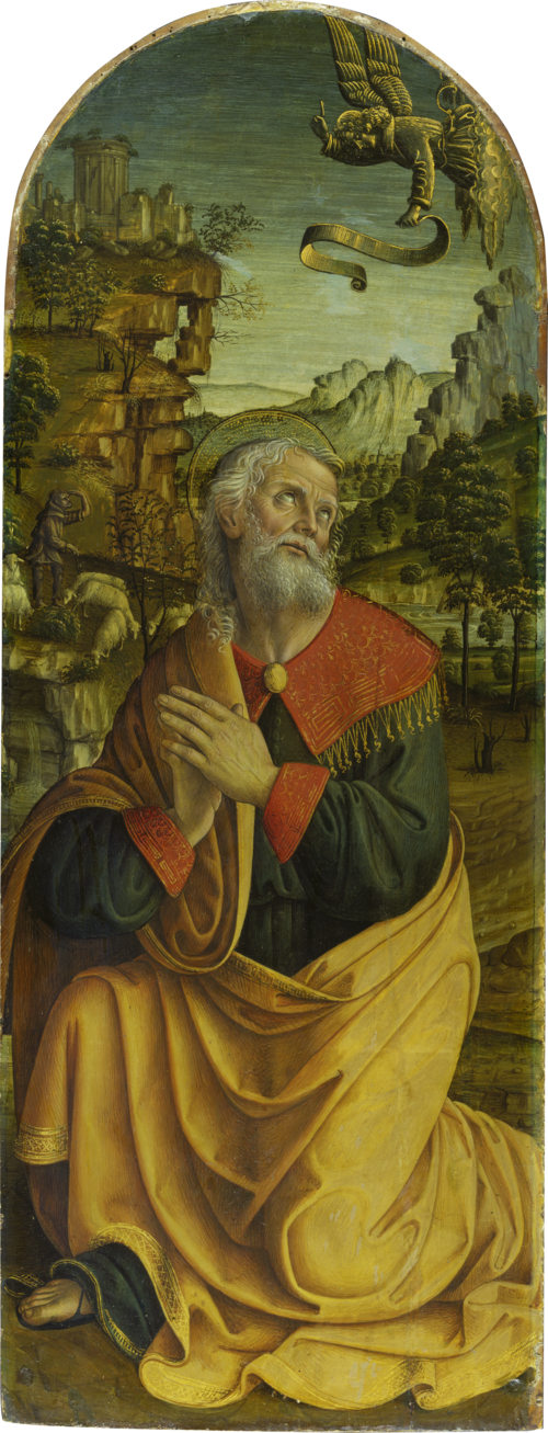 The Annuciation to St Joachim, 1493, Macrino d'Alba