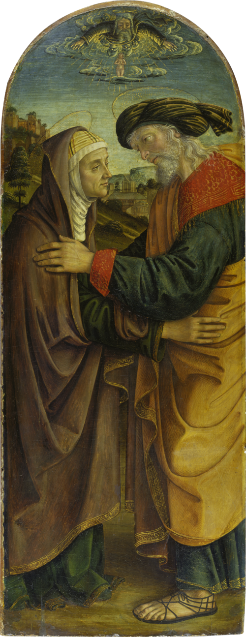 The Meeting at the Golden Gate, 1493, Macrino d'Alba