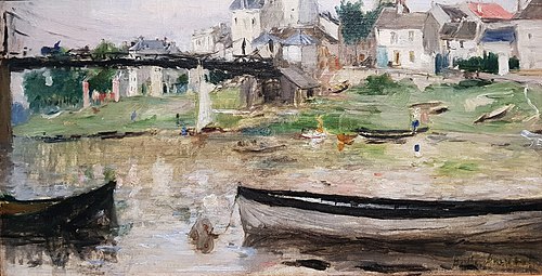 Bateaux sur la Seine, 1879, Berthe Morisot