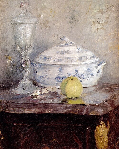 Soupière et pomme, 1877, Berthe Morisot