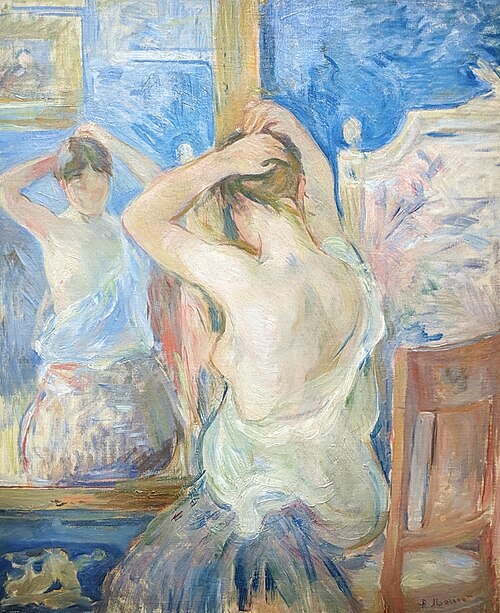 Devant la psyché, 1890, Berthe Morisot