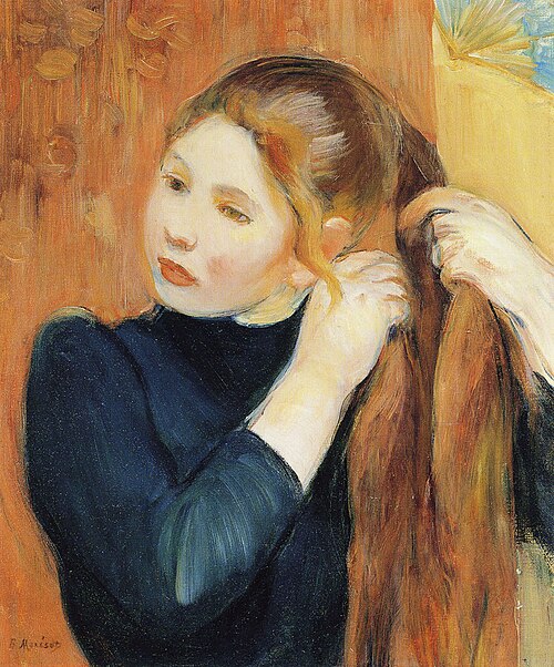 Jeune Fille tressant ses cheveux, 1893, Berthe Morisot