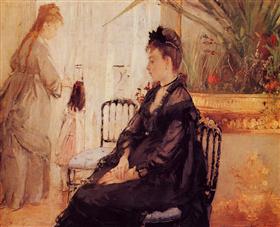 Interior, , Berthe Morisot